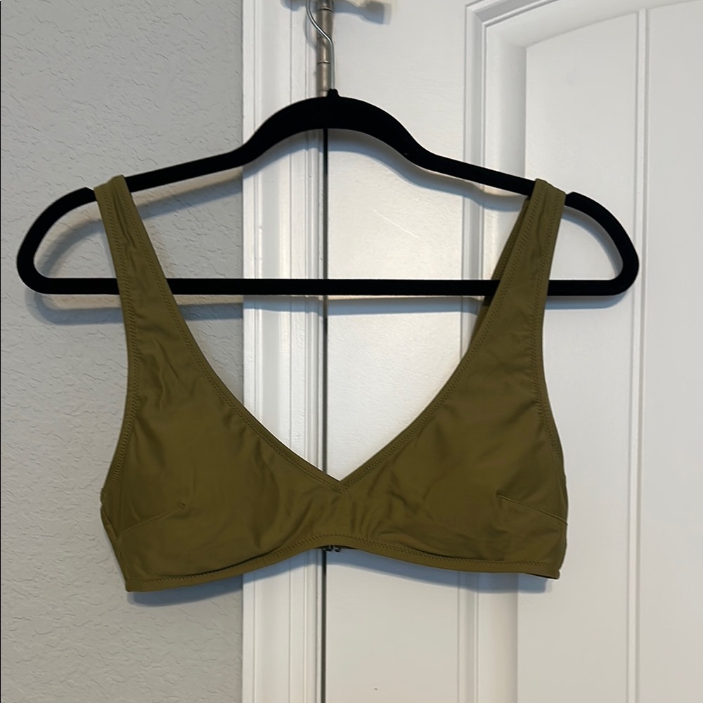 Aerie Olive Green Bikini Top